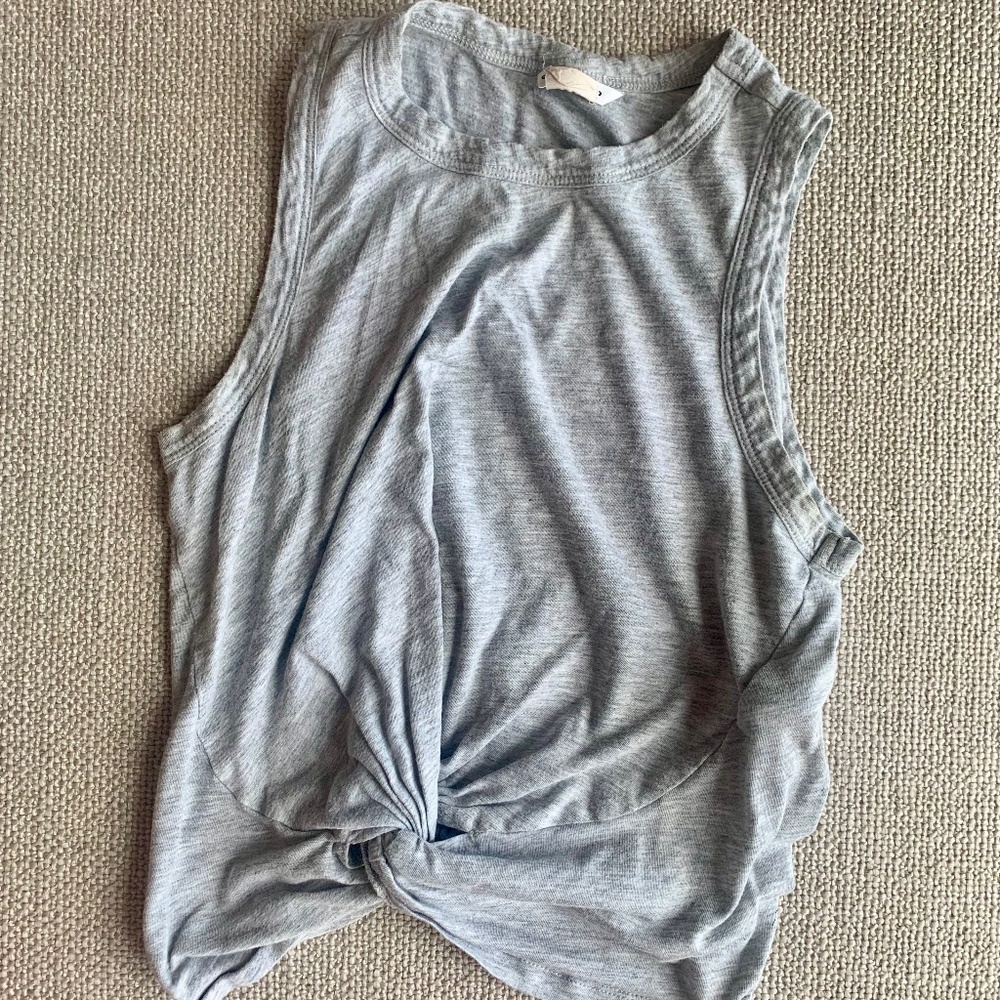 Club Monaco Knotted Crop Top